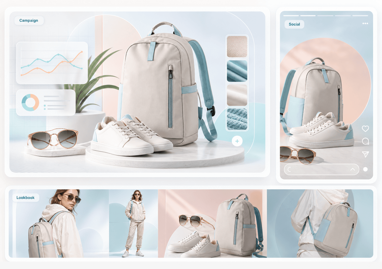 Fashion campaign set